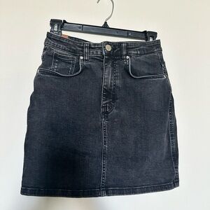 Y2k Zara‎ authentic denim jeans skirt mini short by Trafaluc Black womens Size S